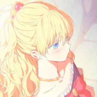🌨️ Anime, Fille, Cheveux Blonds, Dessin Animé, Personnage, Mignon whatsapp sticker