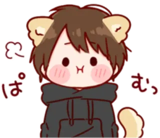 🏄‍♂ むっ
ぱ Dibujos animados, Orejas de gato, Lindo, Anime whatsapp sticker