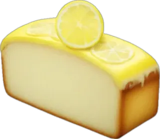 🤩 lemon loaf, cake, dessert, lemon, food, sweet telegram sticker