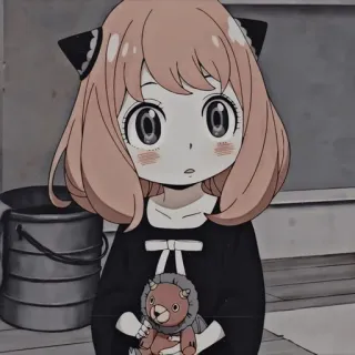 😮 Anya Forger Spy x Family Anime, Spy x Family, Anya Forger, Desenho animado, Personagem, Menina, Fofo telegram sticker