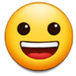 😀 emoji, happy, face, smile telegram sticker