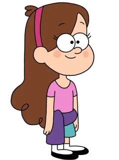 😇 Mabel Pines Gravity Falls メイベル, パインズ, グラビティフォールズ, カートゥーン, ディズニー, アニメ, キャラクター telegram sticker