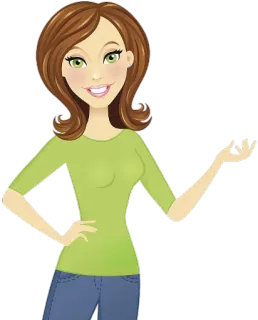 💁‍♀ femme, dessin animé, personnage, personne, illustration telegram sticker