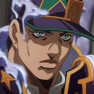 🌊 Jotaro Kujo JoJo's Bizarre Adventure anime, jojos bizarre adventure, jotaro, character, manga telegram sticker