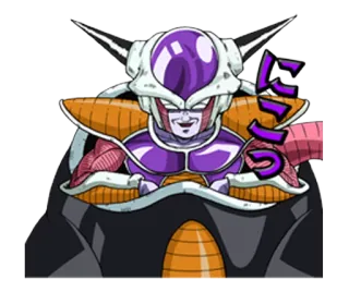 😈 Frieza Dragon Ball ヒリっ Anime, Dragon Ball, Freezer, Cattivo, Viola, Personaggio, Cartone animato telegram sticker