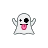 👻 ghost, spooky, cartoon, cute, halloween, funny telegram sticker