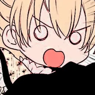 🍼 动漫, 漫画, 可爱, 生气, 卡通, 插画 whatsapp sticker