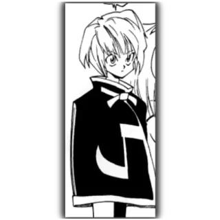 😐 Anime, Manga, Personnage, Noir et blanc, Art whatsapp sticker