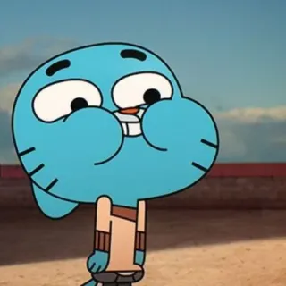 😬 Gumball Watterson The Amazing World of Gumball Kartun, Kucing biru, Gumball, Animasi telegram sticker