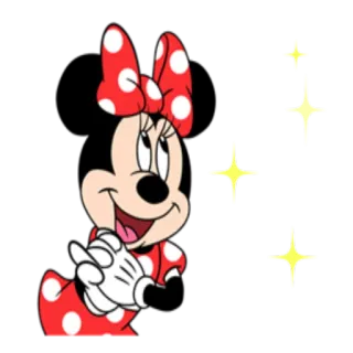 😀 Minnie Mouse cartoon, mouse, disney, character, minnie mouse whatsapp sticker