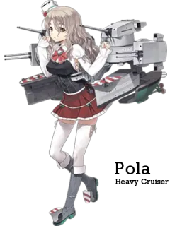 🎌 Аниме, Персонаж, Военный корабль, Военный, Девушка, Иллюстрация telegram sticker