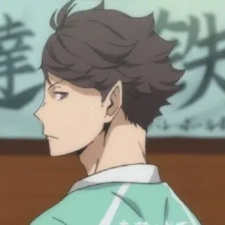 🦉 Tooru Oikawa Haikyuu!! Аниме, Haikyuu, Тоору Ойкава, Ойкава, Связующий, Волейбол telegram sticker