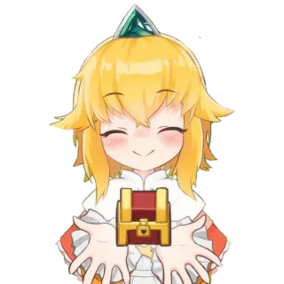 🎁 anime, kawaii, character, cute, treasure, gift telegram sticker