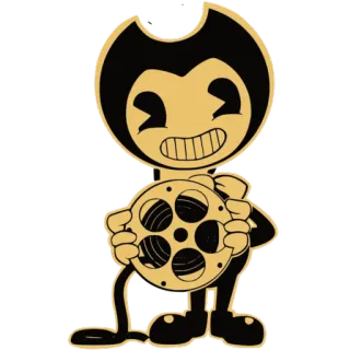 🎞 Bendy Bendy and the Ink Machine desenho animado, diabo, tinta, máquina, filme, bobina telegram sticker