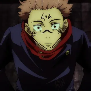 🎴 Yuji Itadori Jujutsu Kaisen Anime, Manga, Shonen, Tovenaar, Vervloekt telegram sticker