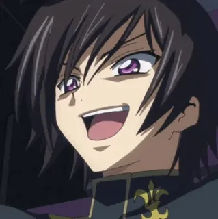 🥀 Lelouch Lamperouge Code Geass 애니메이션, 만화, 를르슈, 코드기아스, 캐릭터 telegram sticker
