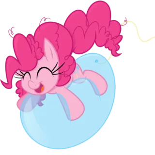 😄 Pinkie Pie My Little Pony Мультфильм, Пони, Розовый, Милый, Животное, Дружба, Анимированный telegram sticker