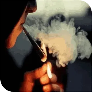 🚬 fumar, cannabis, marihuana, encendedor, humo telegram sticker