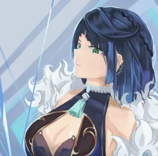 🧿 Yelan Genshin Impact Anime, Genshin Impact, Yelan, Nhân vật trò chơi telegram sticker