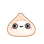 💩 raviolo, carino, cibo, kawaii, emoji telegram sticker