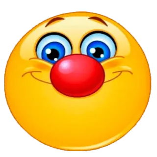 🤡 emoji, smiley face, happy, cartoon, cheerful whatsapp sticker