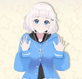 🦙 Anime, Dessin animé, Kawaii, Mignon, Fille, Personnage, Dessin telegram sticker