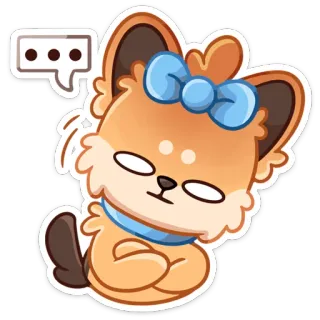 😐 binatang, lucu, anjing, berpikir, kartun, stiker whatsapp sticker