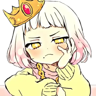 🦋 Anime, Gadis, Mahkota, Lucu, Putri, Ratu, Manga, Stiker telegram sticker