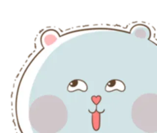 😜 медведь, мультфильм, милый, животное telegram sticker