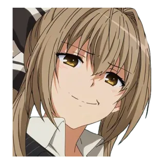 😭 anime, garota, arrogante, expressão, desenho animado telegram sticker