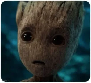 😲 Groot Guardians of the Galaxy グルート, ガーディアンズ・オブ・ギャラクシー, マーベル, キャラクター, 木, 悲しい, かわいい telegram sticker