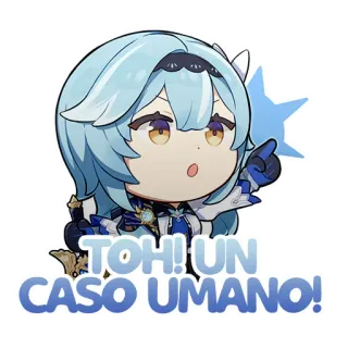 👉 TOH! UN CASO UMANO! Cartoon, Chibi, Italienisch, Mensch, Sticker telegram sticker