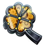 ๐ clock, gears, mechanical, clover, steampunk, time, watch whatsapp sticker
