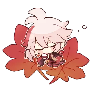😴 Kaedehara Kazuha Genshin Impact Anime, Jogo, Genshin Impact, Kaedehara Kazuha, Adesivo telegram sticker