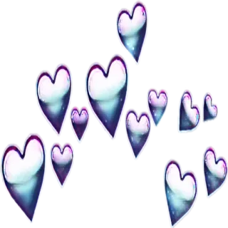 💙 Herz, Liebe, glänzend, lila, Valentinstag, romantisch whatsapp sticker