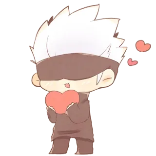 ❤️ Anime, Chibi, Coeur, Mignon telegram sticker