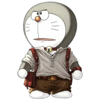 🏕 Doraemon doraemon, cartoon, figur, roboter, anime, katze whatsapp sticker