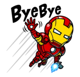 👋 Iron Man iron man, super-héros, marvel, avengers, personnage de bande dessinée whatsapp sticker