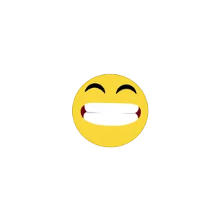 😁 emoji, smile, happy, yellow, speed telegram sticker
