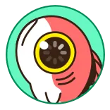 👁 mata, kartun, stiker, ilustrasi telegram sticker