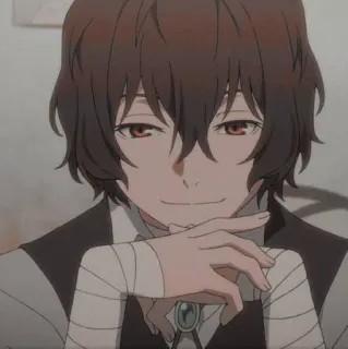 🖤 Osamu Dazai Bungo Stray Dogs Anime, Postać, Dazai, Bungo Stray Dogs telegram sticker