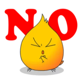 🙁 NO Нет, Отказ, Запрещено, Неодобрение, Стоп, Запрет telegram sticker
