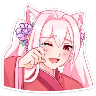 😔 Anime, Hoạt hình, Dễ thương, Nhân vật, Hình minh họa, Manga telegram sticker