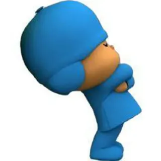 ☀️ Pocoyo мультфильм, персонаж, ребенок, ТВ, синий telegram sticker