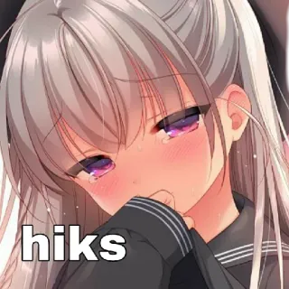 😢 hiks anime, girl, crying, sad, manga telegram sticker