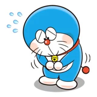 ☺️ Doraemon дораэмон, аниме, мультфильм, грустный, извинение, прости telegram sticker