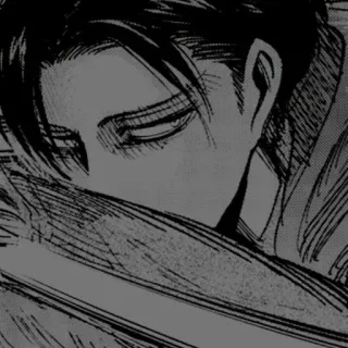 🎵 Levi Ackerman Attack on Titan anime, manga, attack on titan, levi ackerman, character whatsapp sticker