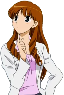 🤔 Gadis anime, Kartun, Wanita, Perempuan, Anime, Berpikir telegram sticker