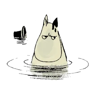 😓 Moomin Moomin, Dibujos animados, Personaje, Lindo telegram sticker