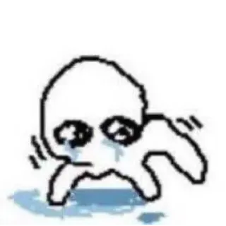 🥺 khóc, buồn, đang khóc, meme, cảm xúc, vẽ nguệch ngoạc telegram sticker